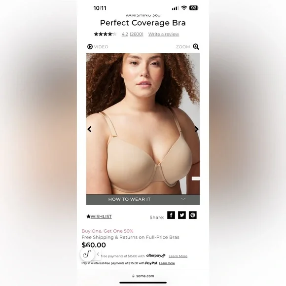 SOMA - VANISHING 360 Perfect Coverage Bra - Picture 7 of 8